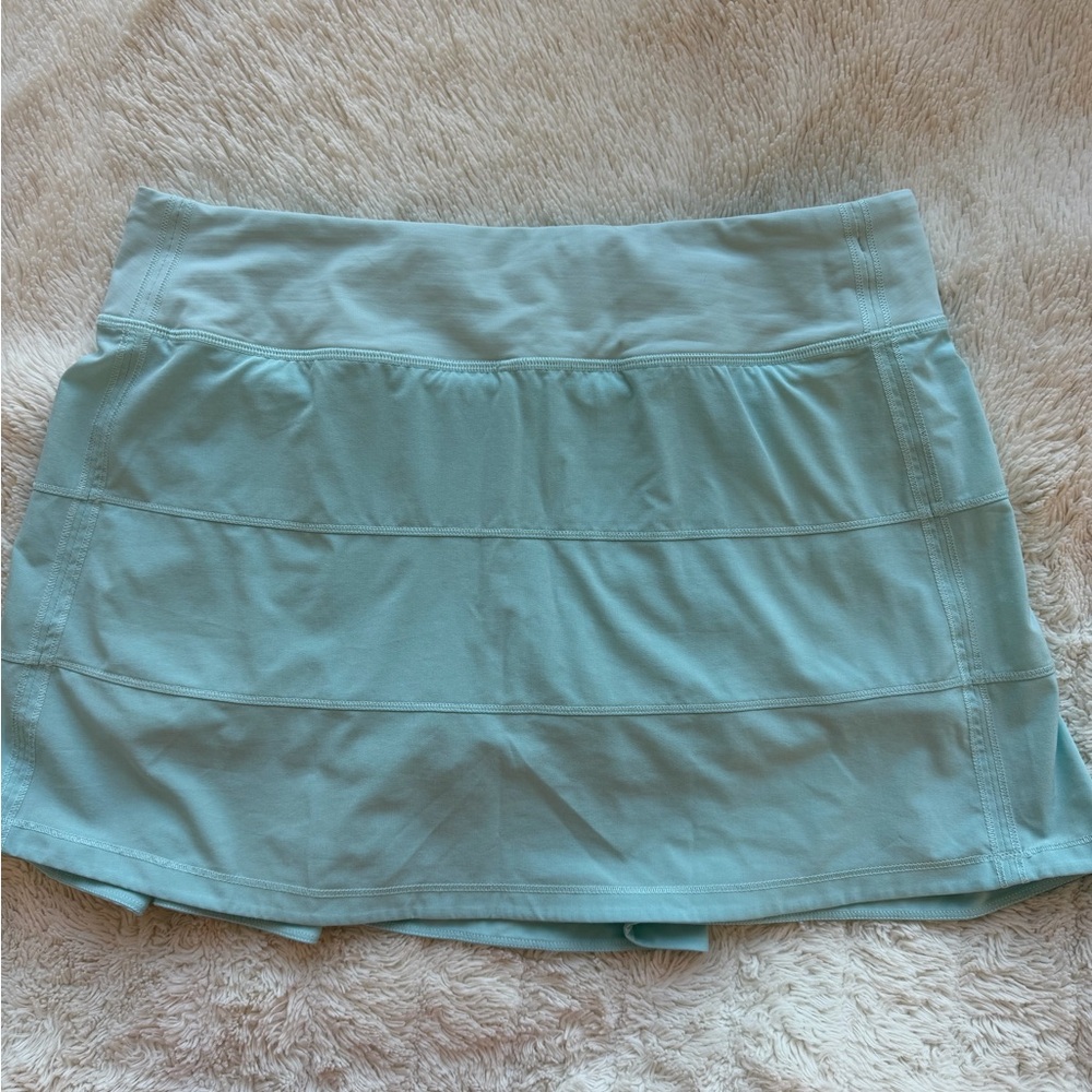 Lululemon Pace Rival Skirt Size 8 Tall Mid Rise Light Blue